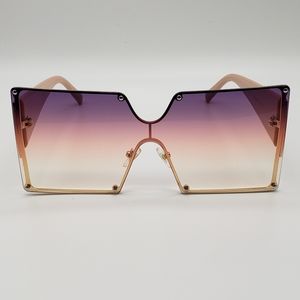 *NEW* SQUARE PINK OMBRE SUNGLASSES